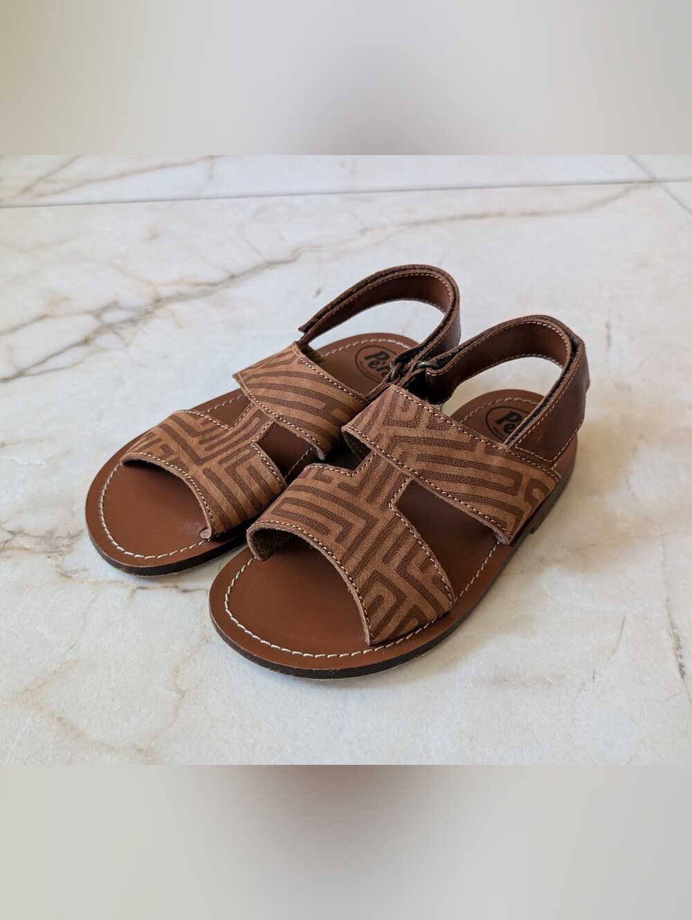 Pépé | Kids Brown Patterned Sandals